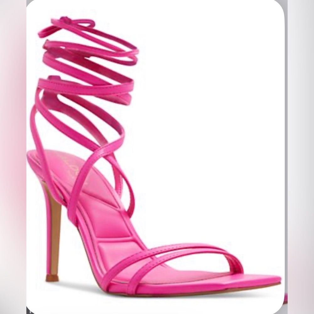 Aldo Hot Pink Strappy Heels